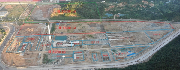 正在建設中的海生玻璃項目。