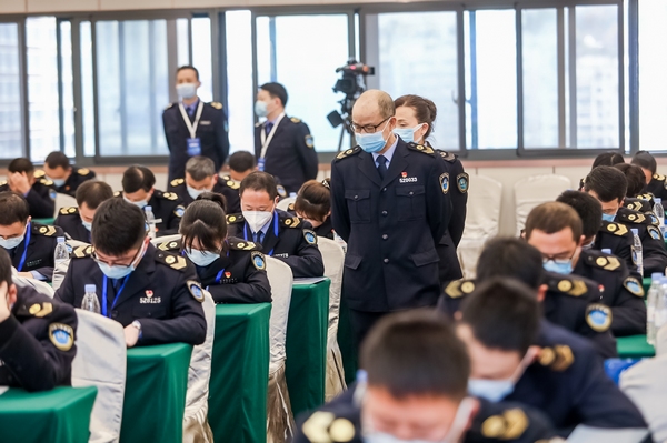 競賽理論筆試現場。貴州省衛健委供圖