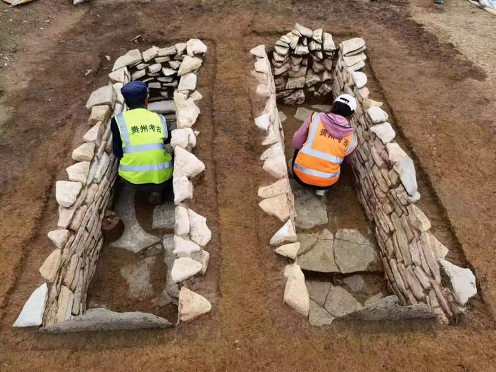 考古發掘現場。貴州省文物考古研究所供圖
