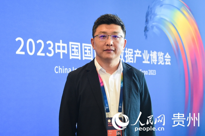 小i機器人高級副總裁杜玉清。人民網 王秀芳攝