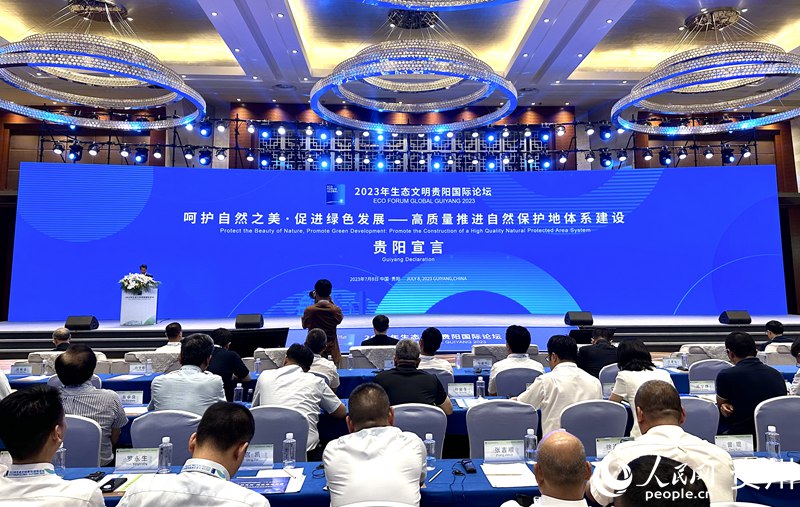 發布《貴陽宣言》。人民網 陽茜攝jpg