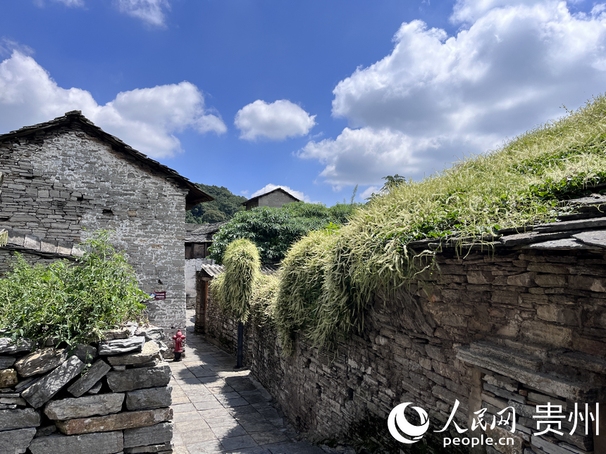 屯堡寨子風光。人民網 陳潔泉攝