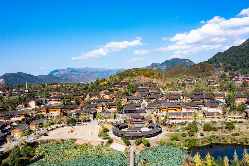 龍潭古寨全景。務川縣委宣傳部供圖