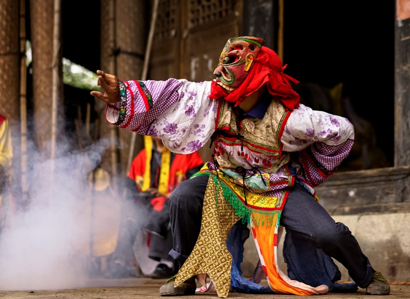 儺舞。王險峰攝