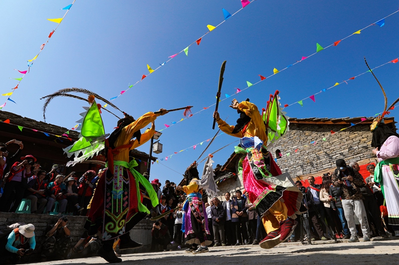 安順地戲演出。安順市委宣傳部供圖