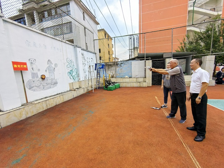 圖為舉辦文體活動。