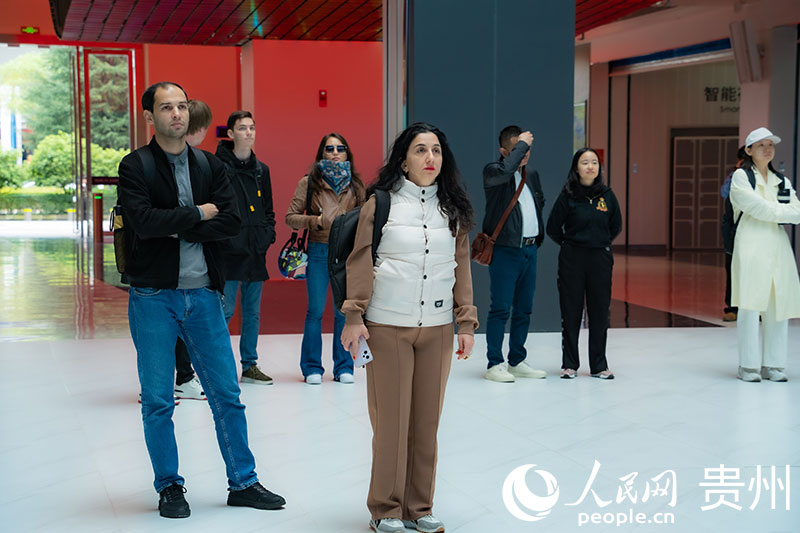 外媒記者聽取貴州數字經濟發展相關情況介紹。人民網 陽茜攝