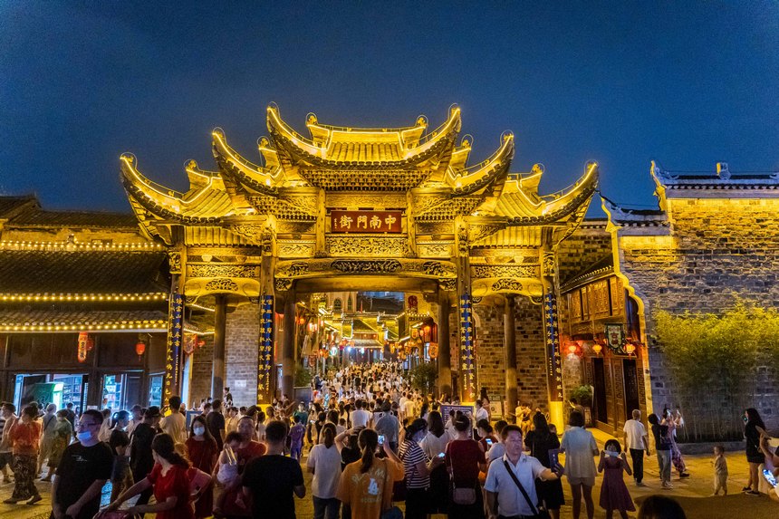 中南門景區。 彭俊攝