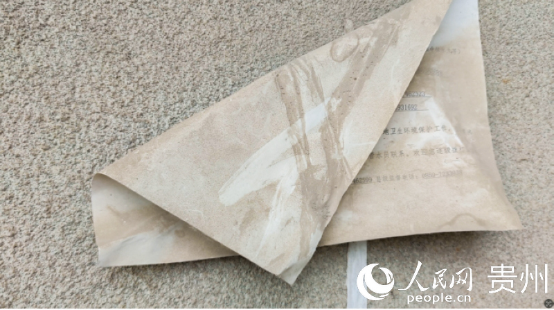 路邊民居外墻上的灰塵。人民網 涂敏攝