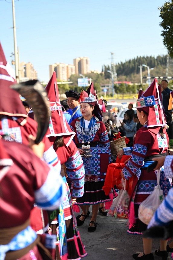 苗族跳花活動現場。