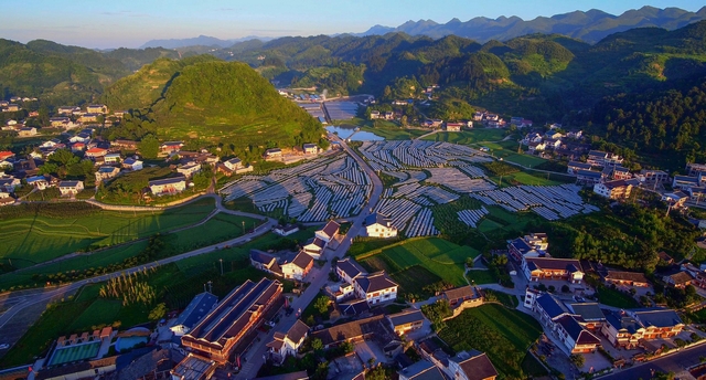 遵義市播州區楓香鎮花茂村新貌。貴州省農業農村廳供圖