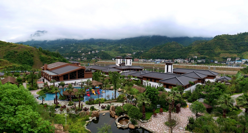 思南九天溫泉全景圖。