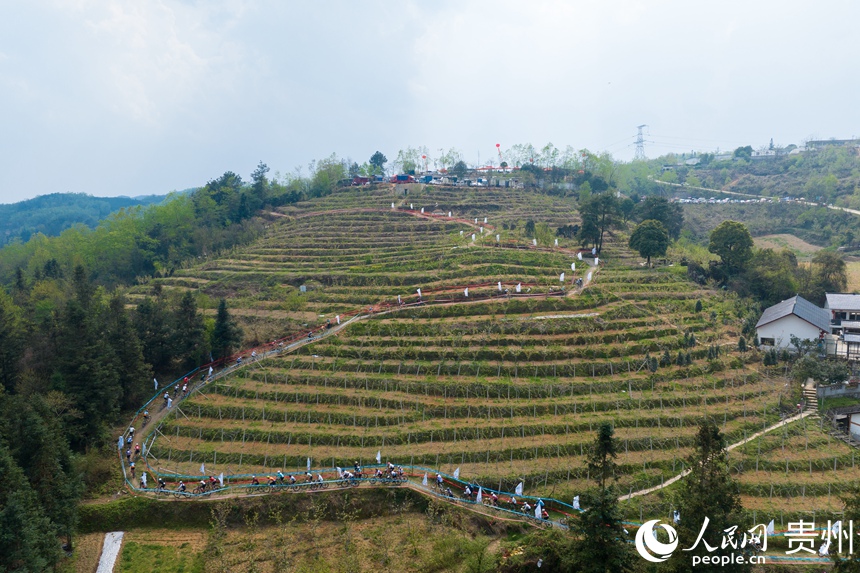 1 航拍比賽現場。人民網記者 涂敏 攝