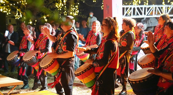 活動現場。