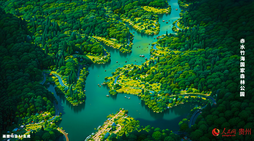 赤水竹海國家森林公園位于貴州省赤水市葫市鎮境內，與侏羅紀公園毗鄰，距離城區40公里，車程約1個小時。