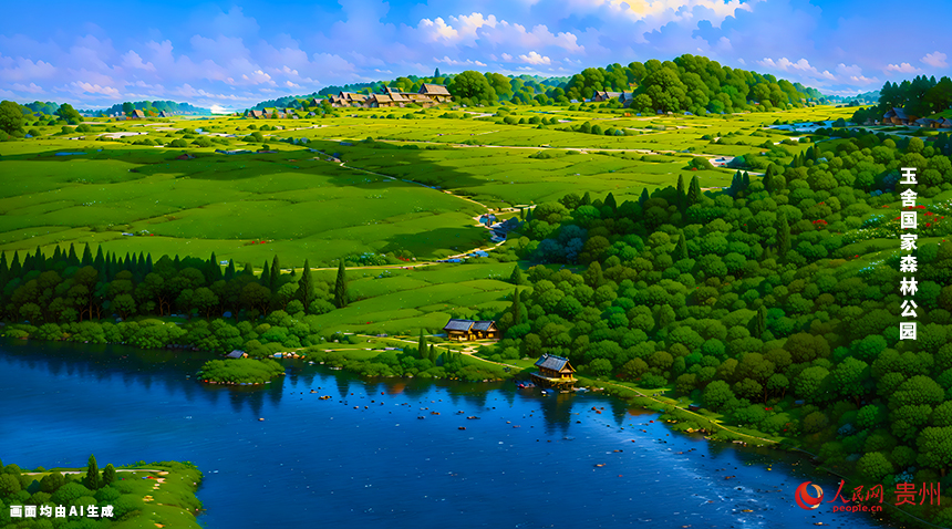 玉舍國家森林公園位于六盤水市水城區南部，距六盤水市中心30公里，交通便利。