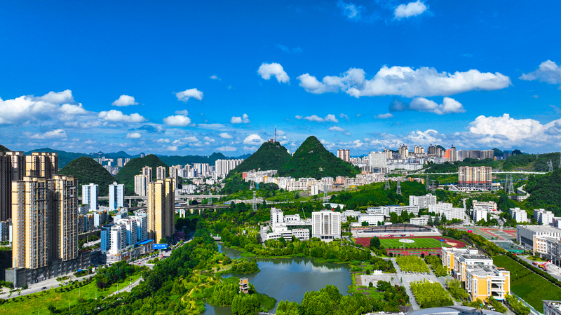 涼都（六盤水）市區一角。六盤水市委宣傳部供圖