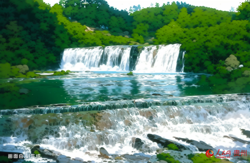 穿洞河瀑布位于貴州甕安縣城，穿洞河瀑布是全國十大天然水簾洞之一。此處河寬50多米，河床落差10多米，河水隨河床陡然跌落，形如一幅寬大的白絹橫掛河中，聲似洶涌波濤咆哮。
