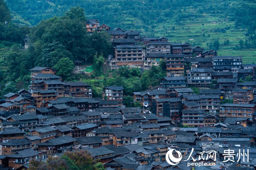 西江千戶苗寨。人民網 陽茜攝
