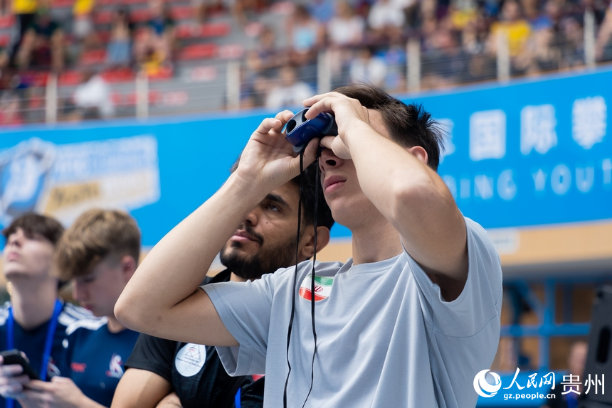 2024國際攀聯世界青年攀巖錦標賽比賽現場。人民網記者 涂敏攝