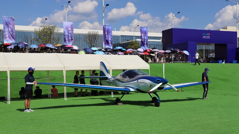 飛機展示。查姜維攝