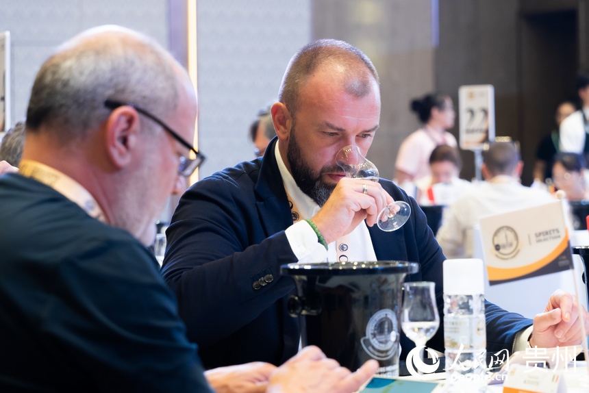 2024（貴州·仁懷）布魯塞爾國際烈性酒大獎賽現場。人民網記者 涂敏攝