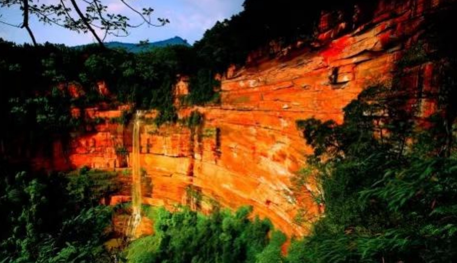 遵義市赤水丹霞風貌。