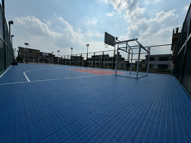 茶林村多功能球場。劉曉麗 攝