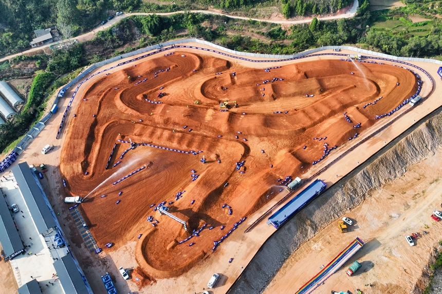 航拍比賽場地。賽事組委會供圖