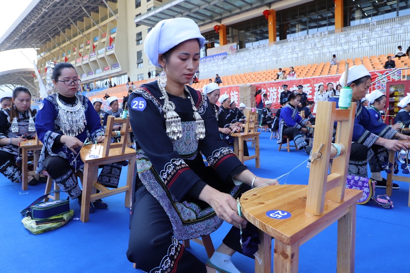 比賽現場，展示技藝