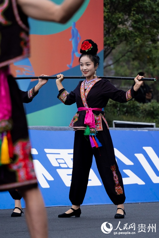 活動現場民俗文化展演。人民網記者 涂敏攝