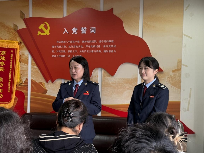 圖為稅務部門組織企業培訓。