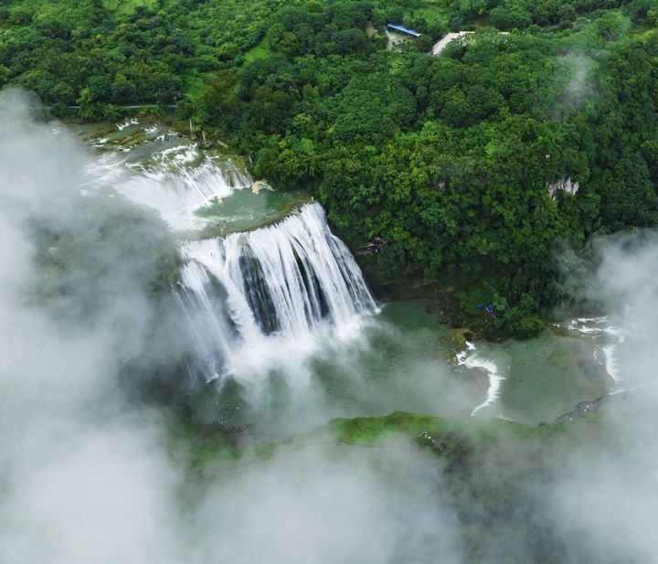 瀑布景觀。張韜攝