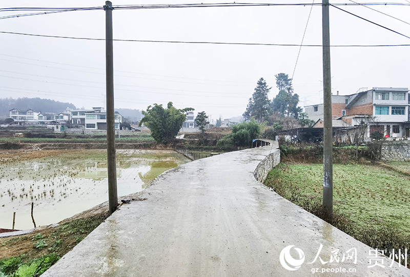 煥然一新的新河組通組路。人民網記者 王秀芳攝