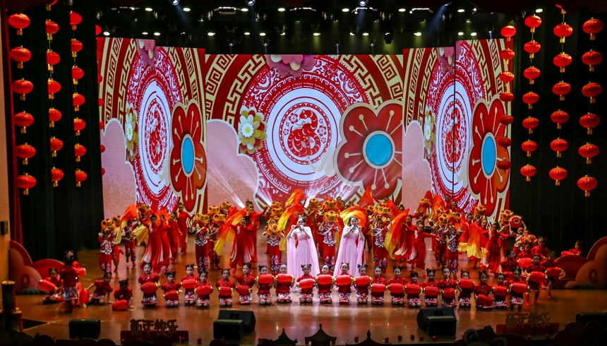 少兒春晚現場。