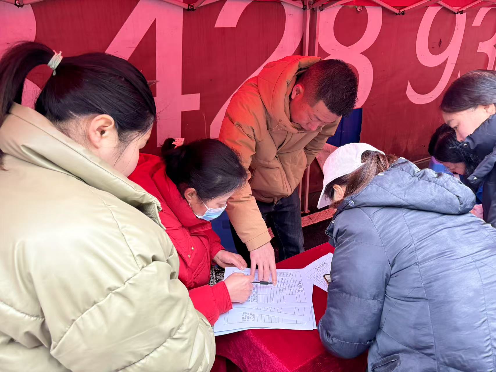 招聘會現場。