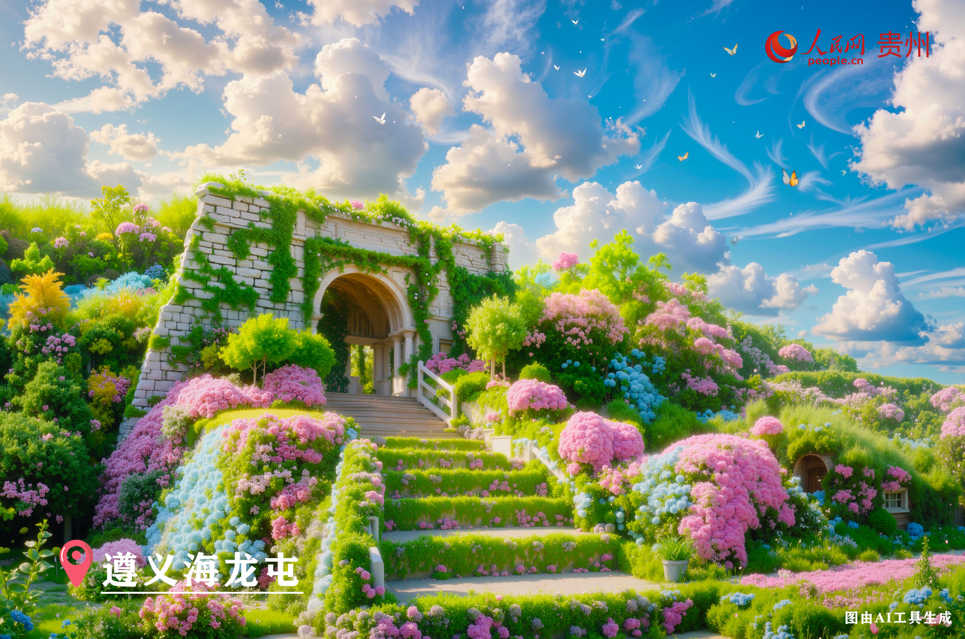 遵義海龍屯遺址位于遵義市匯川區高坪鎮海龍屯村龍巖山上，是貴州目前唯一的世界文化遺產，還是西南地區歷史最久、規模最大、保存最完整的土司城堡之一。