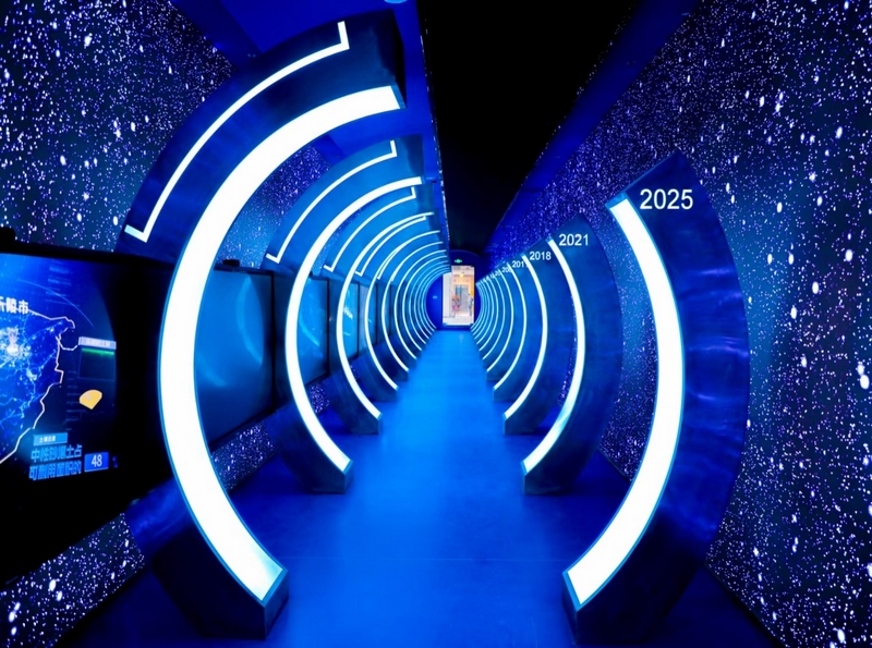 校融媒體中心打造的“光影時空”。圖片由校方提供