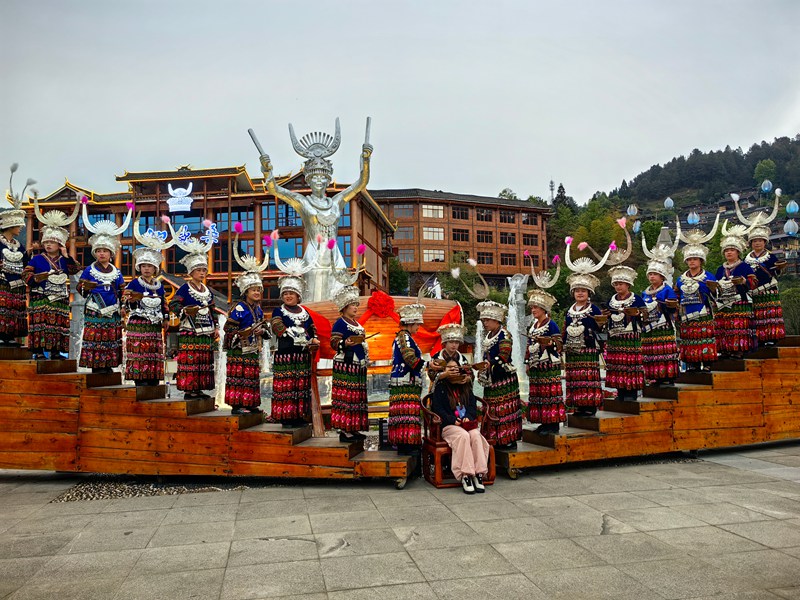 雷山縣大塘景區民俗體驗活動。