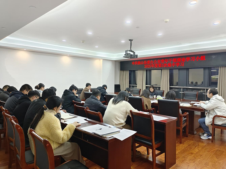 獨山縣委辦公室青年理論學習小組交流會。