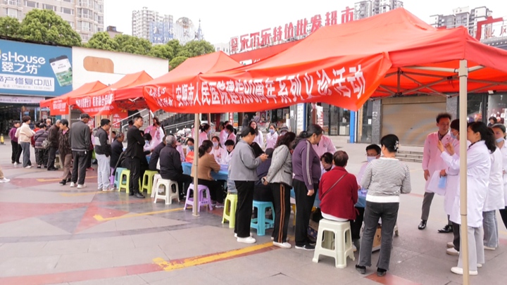 義診活動現場。