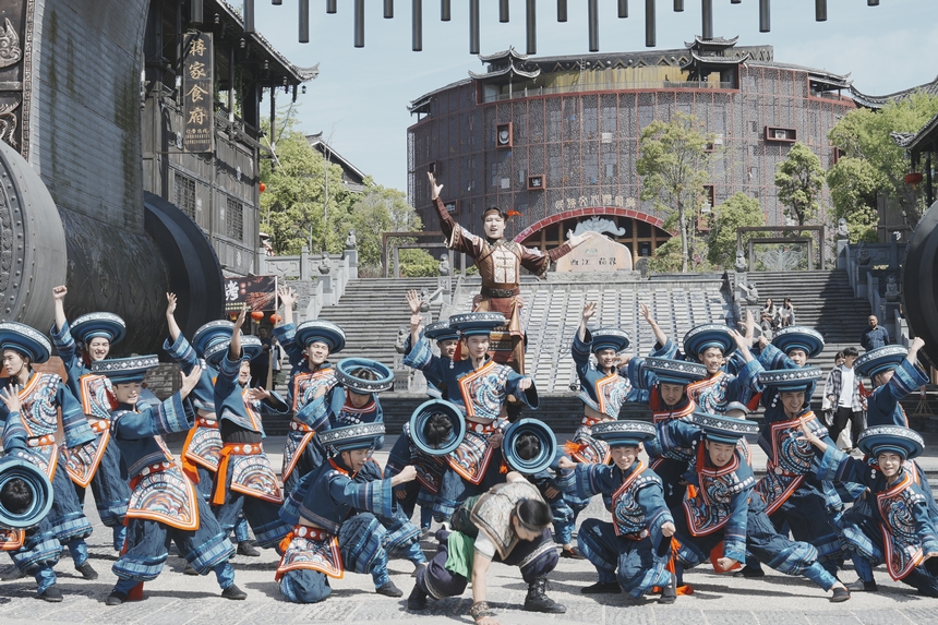 西江千戶苗寨民族文化展示。