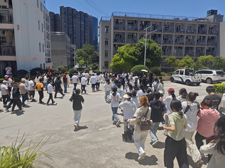 應急演練現場。