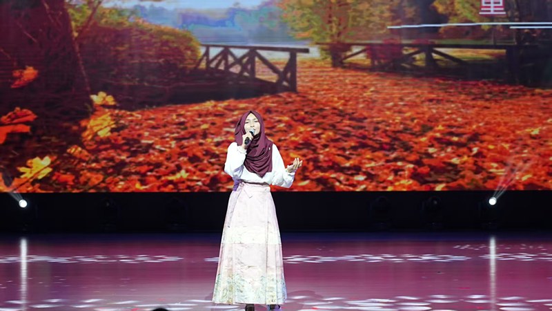 學生演出。圖片由貴州大學提供