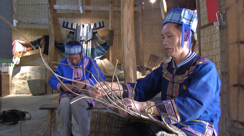 藤甲手工藝編織。