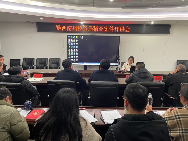 稽查案例講評會上，青年干部輪流分享查辦案件的思路、方法和成效。陳璐攝