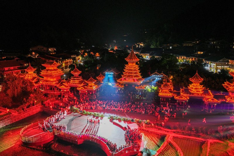 “村歌”比賽現場。