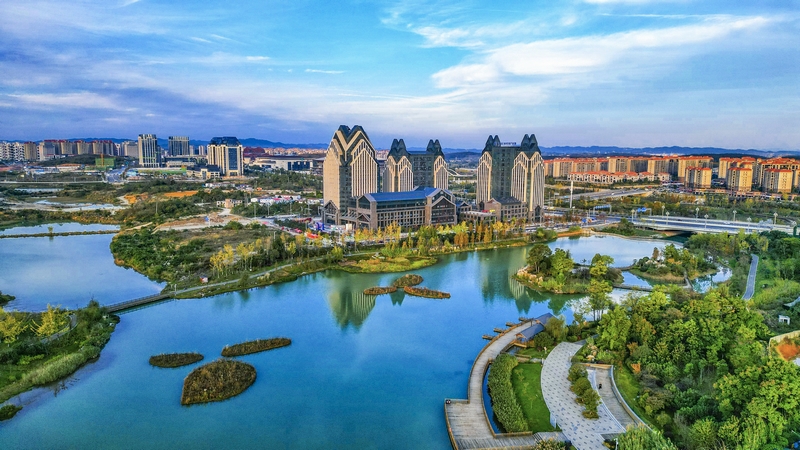 位于貴安新區的貴陽大數據科創城一角。貴安新區管委會供圖