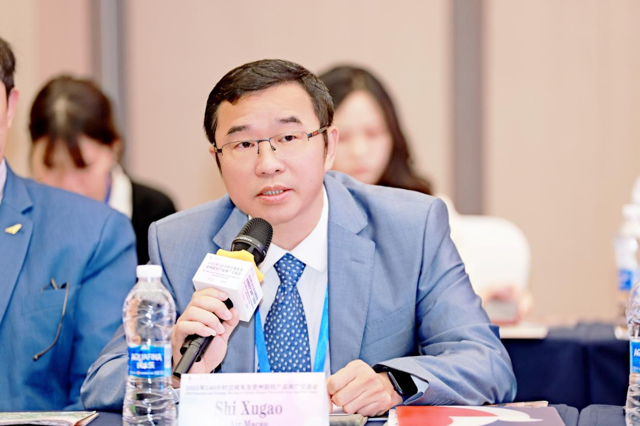 澳門航空股份有限公司銷售部總經理石旭杲。