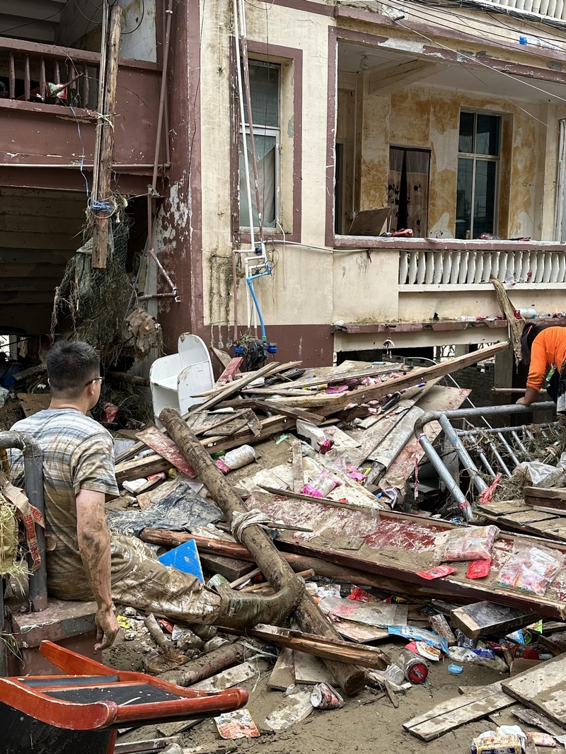 從江縣稅務局災后情況。